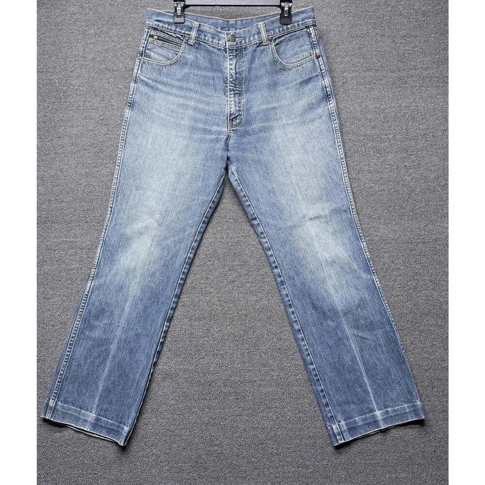 RARE VTG 70s Brittania Bootcut Jeans Mens 34x30 Y2K Style